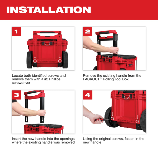 48-22-8027 - Low-Profile Handle for PACKOUT™ Rolling Tool Box - Image 3